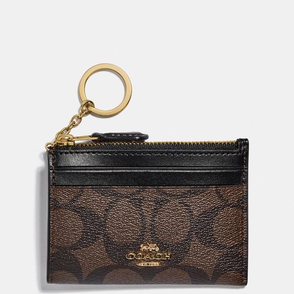 Mini Skinny Id Case In Signature Canvas - Picture 10 of 15